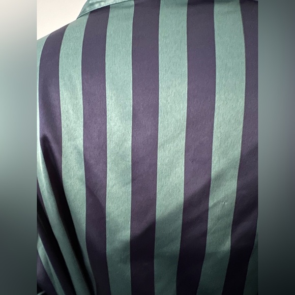 NWOT Parade Luxe Satin stripe robe 3X tie waist - Picture 3 of 6